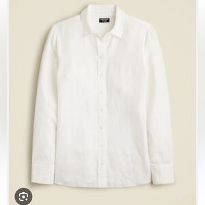J.CREW Wren slim fit Baird McNutt Irish Linen Button Down Shirt Sz.6 NWT